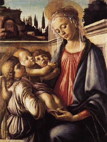 Sandro Botticelli Madonna and Child and Two Angels oil painting image